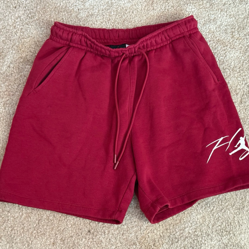 Jordan Burgundy Athletic Shorts